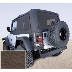 Jeep Wrangler Soft Top - Rugged Ridge - XHD, Tinted Windows - Khaki - `97-`06